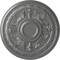Ekena Millwork Tellson Ceiling Medallion (Fits Canopies up to 6 3/4"), Hand-Painted Silver, 30 5/8"OD x 2 1/2"P CM30TESLS - alternate 1